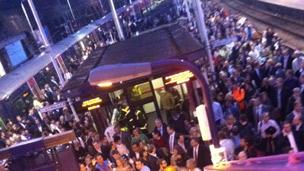 Passengers at Kentish Town. Pic: Nancy Mandizha