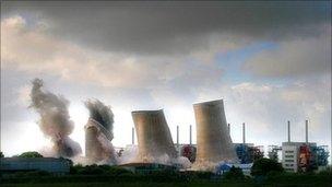 Cooling towers - Image courtesy Annan Museum