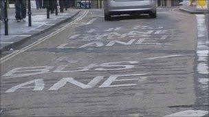 Bath bus lane