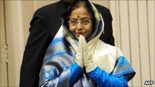 Indian President Pratibha Patil in January 2011