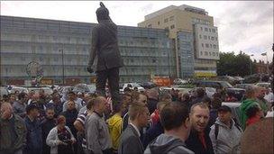 Sheffield United protest at Bramall Lane