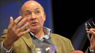 Lord Dannatt, the former Chief of the General Staff, speaks at the Hay Festival in Hay-on-Wye, Powys