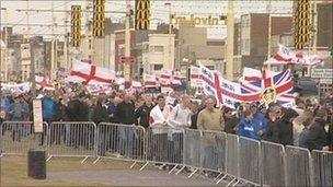 EDL protesters