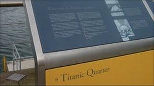 Titanic Quarter plaque