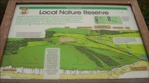 Nature Reserve sign