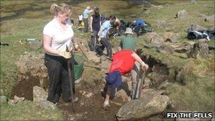 Footpath repairs