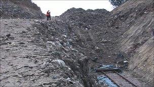 Waste filling Imberhorne cutting