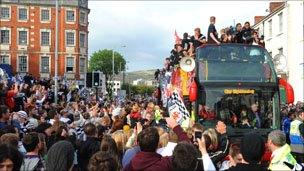 Swansea City parade