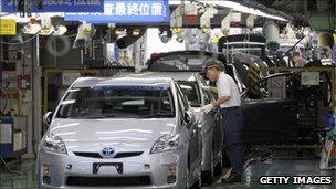 Toyota factory in Japan