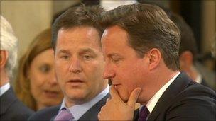 Nick Clegg and David Cameron