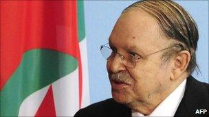 President Abdelaziz Bouteflika in December 2010