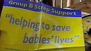 Strep B campaign leaflet