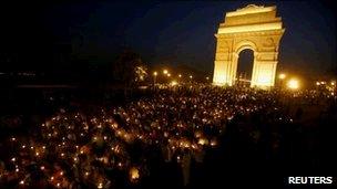 Anti-corruption protest in Delhi, India