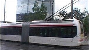 Trolleybus in Lyon, France