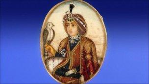 Miniature on ivory of Maharajah Duleep Singh