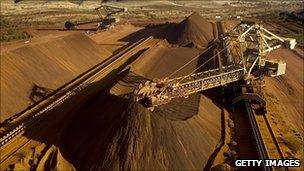 Rio's iron ore mine