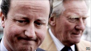 David Cameron and Lord Heseltine