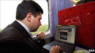 Laptop on the train (Esa)