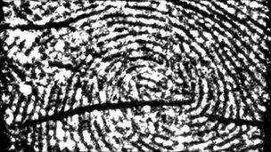 Close-up of a fingerprint