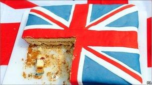 union Jack cake