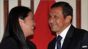 Keiko Fujimori and Ollanta Humala on 6 June 2011