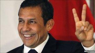 Peru's newly elected President Ollanta Humala