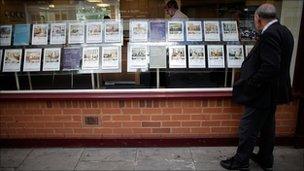 Estate agents window