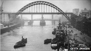 The Tyne Bridge in 1928. Photo: Getty Images