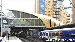 Planned new entrance at Leeds station