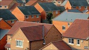 Rooftops in South Derbyshire