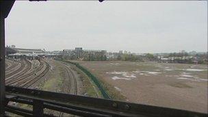 Land alongside Temple Meads railway station