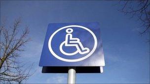 Disabled parking badge