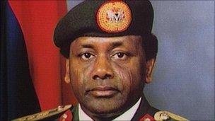 The late General Sani Abacha, ex-dictator of Nigeria