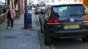 A car parked in Terrace Road