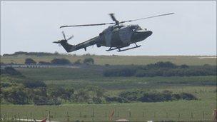 Live firing exercise at Castlemartin Range