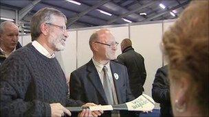 Gerry Adams and Paul Maskey