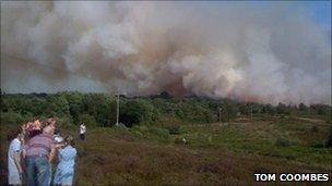 The fire at Upton Heath