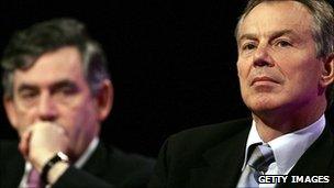 Gordon Brown and Tony Blair