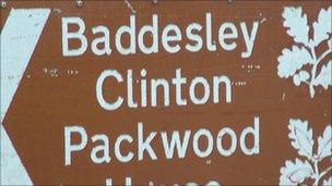 Baddesley Clinton sign