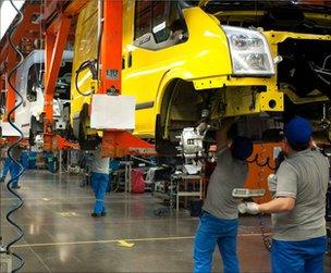 A Ford assembly line in Turkey