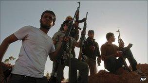 Rebels near Misrata, Libya (9 June 2011)