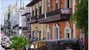 A street in San Juan, Puerto Rico