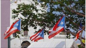 Puerto Rican flags
