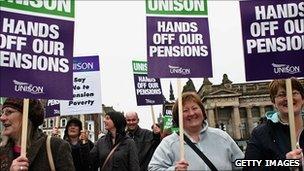 2006 pension protest Edinburgh