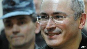 Mikhail Khodorkovsky (right). File photo