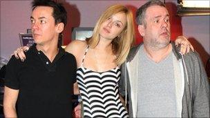 Comedy Dave, Fearne Cotton and Chris Moyles