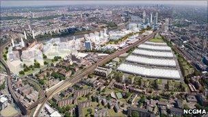 Plans for the redevelopment of Nine Elms