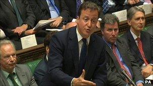 David Cameron at PMQs