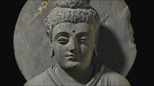 Seated Buddha from Gandhara