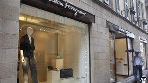 Ferragamo store in Milan